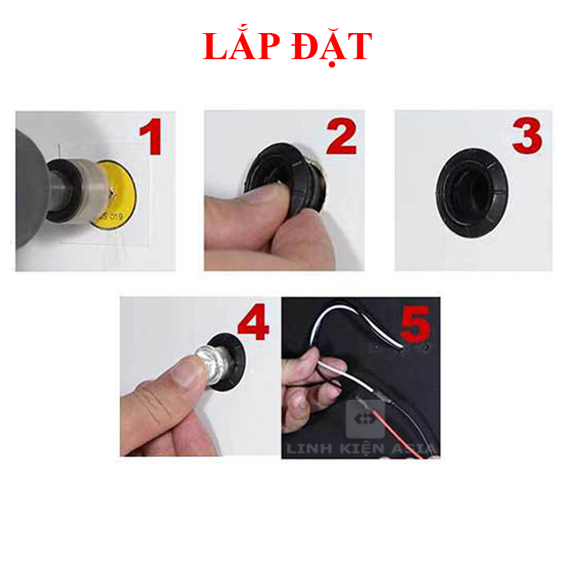 Đèn Led Gắn Hông, Sườn xe, Gầm Ô Tô Xe Tải 12-24v Chống Nước