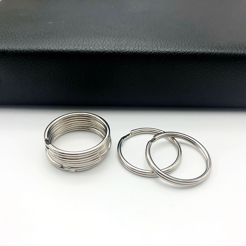 Combo 10 Khoen tròn móc khóa phụ kiện treo balo đường kính 30mm