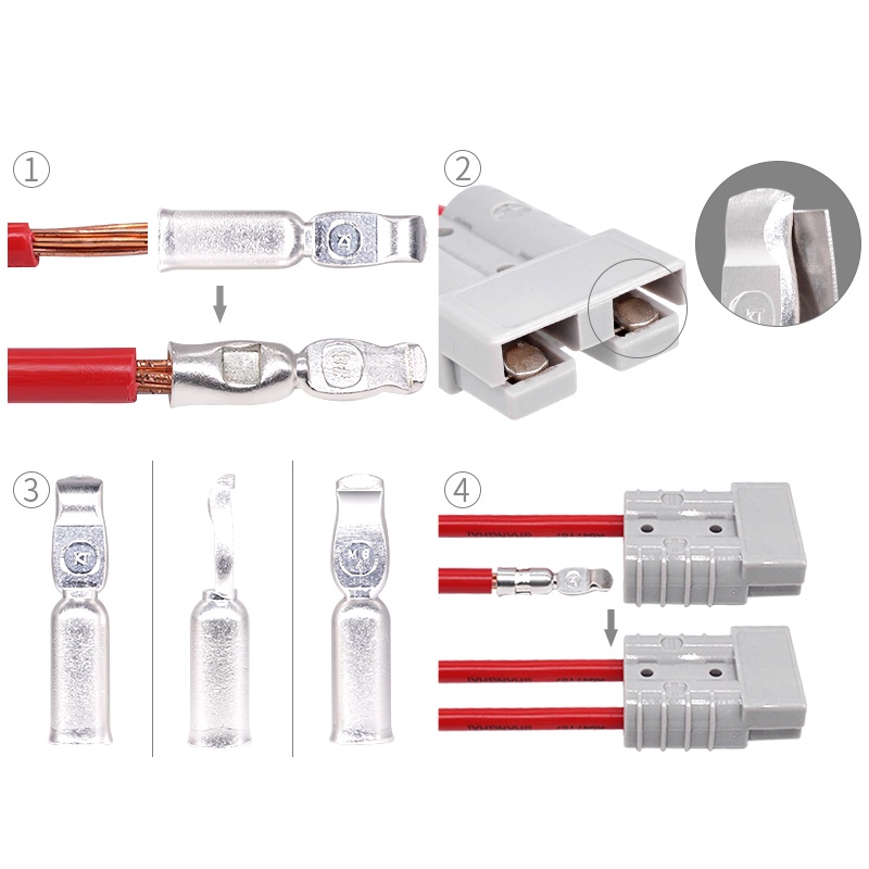 Giắc cắm 50a 175a sạc bình, ups, xe đạp điện, xe nâng, máy chà sàn