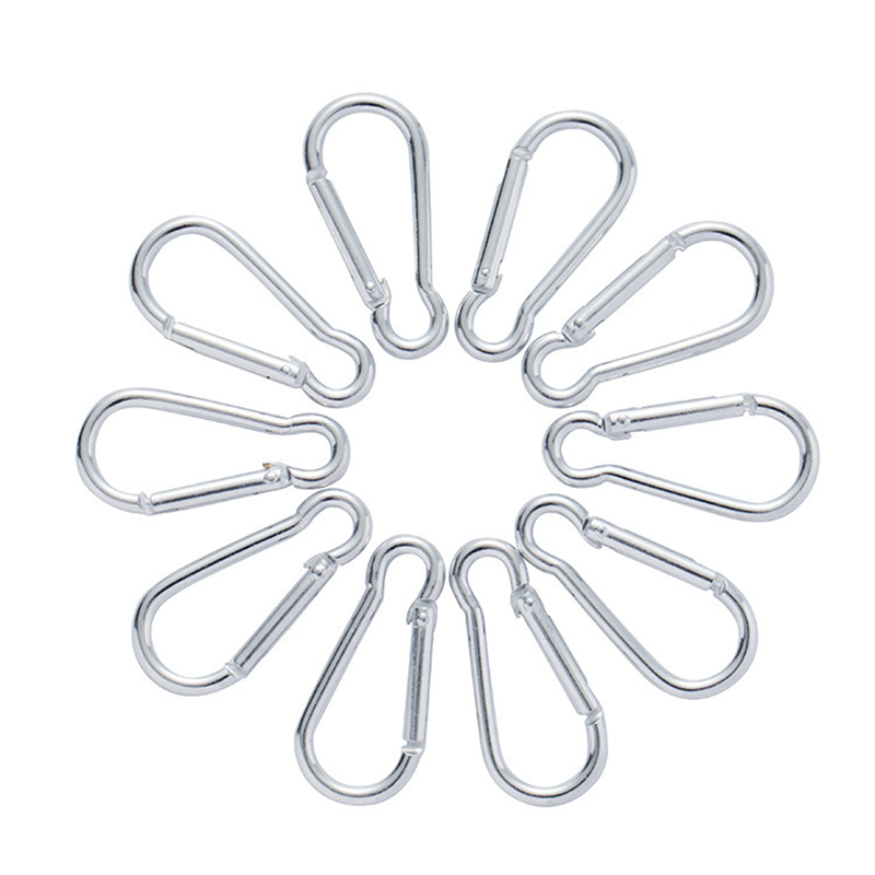 Móc khóa lò xo hợp kim nhôm treo đồ tiện dụng dài 46,5mm (màu ngẫu nhiên)