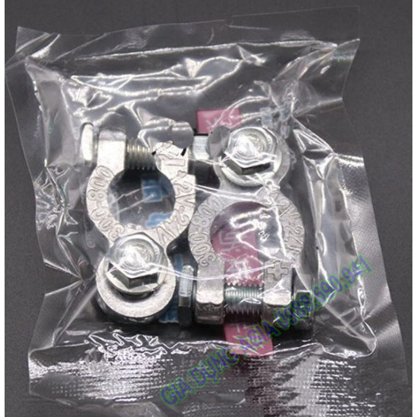 Đầu kẹp cọc bình ắc quy (1 cặp) loại to - xe ô tô - xe nâng điện