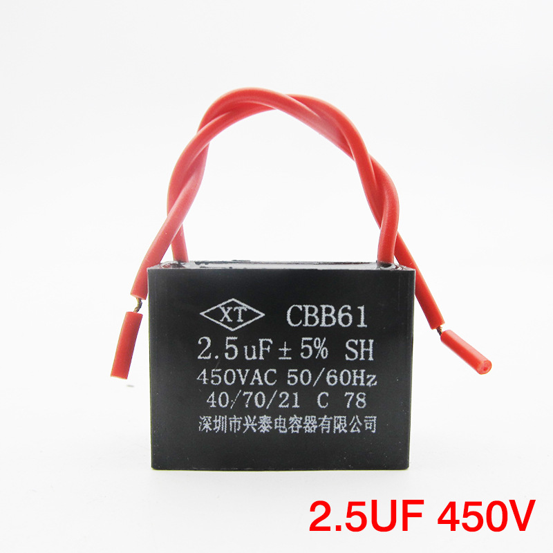 Tụ Khởi Động Quạt Không Phân Cực /  thông số từ 1.5uf-5uf