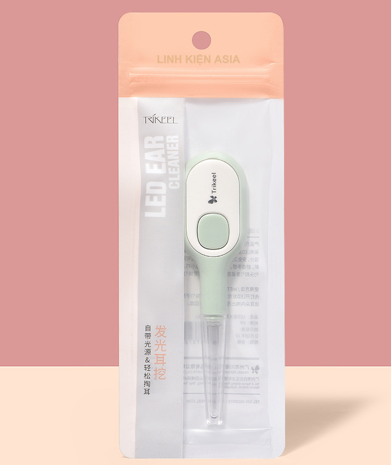 Ráy tai trẻ em có đèn led, chất liệu an toàn khi sử dụng cho bé