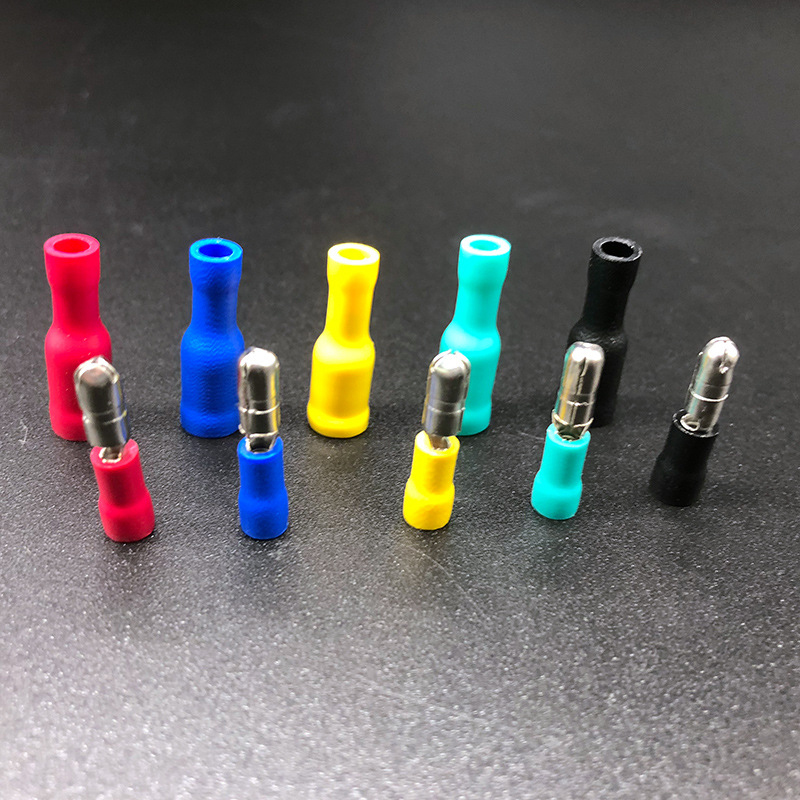 HỘP 50 cặp cos đầu đạn 5 màu, giắc nối nhanh đực + cái MPD1.25-156