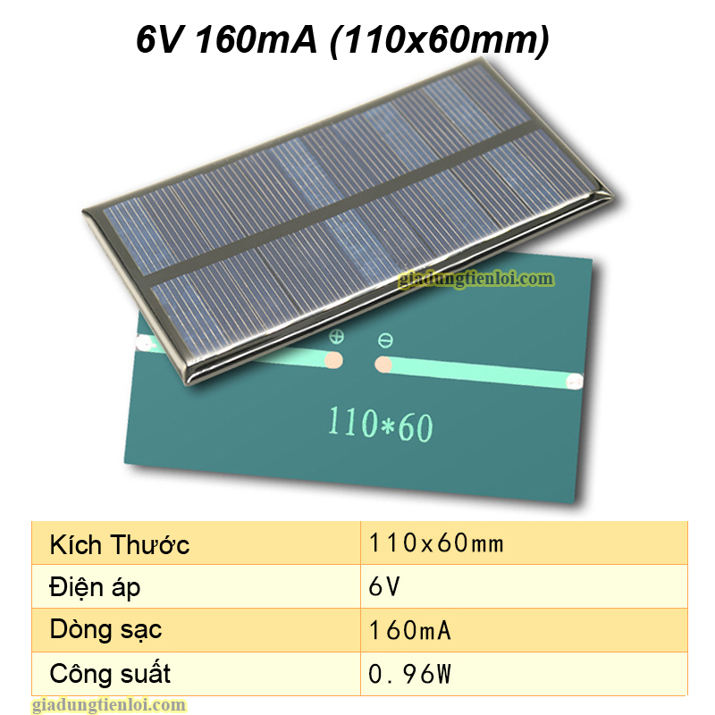 Tấm Pin Năng Lượng Mặt Trời nạp điện 1V/2V/3V/6V solar panel mini