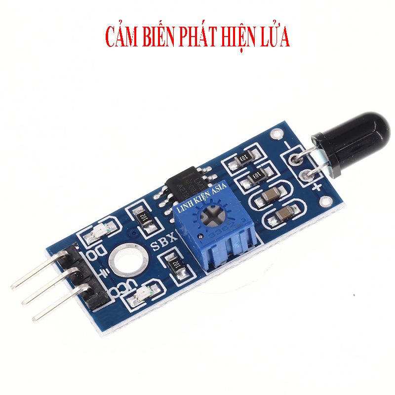 Cảm biến phát hiện ngọn lửa có chiết áp điều chỉnh độ nhạy (3 chân)