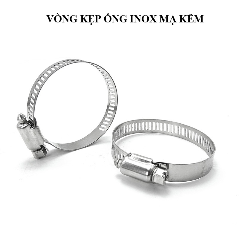 Combo 5 Vòng siết ống - cổ dê- vòng đai siết inox mạ kẽm