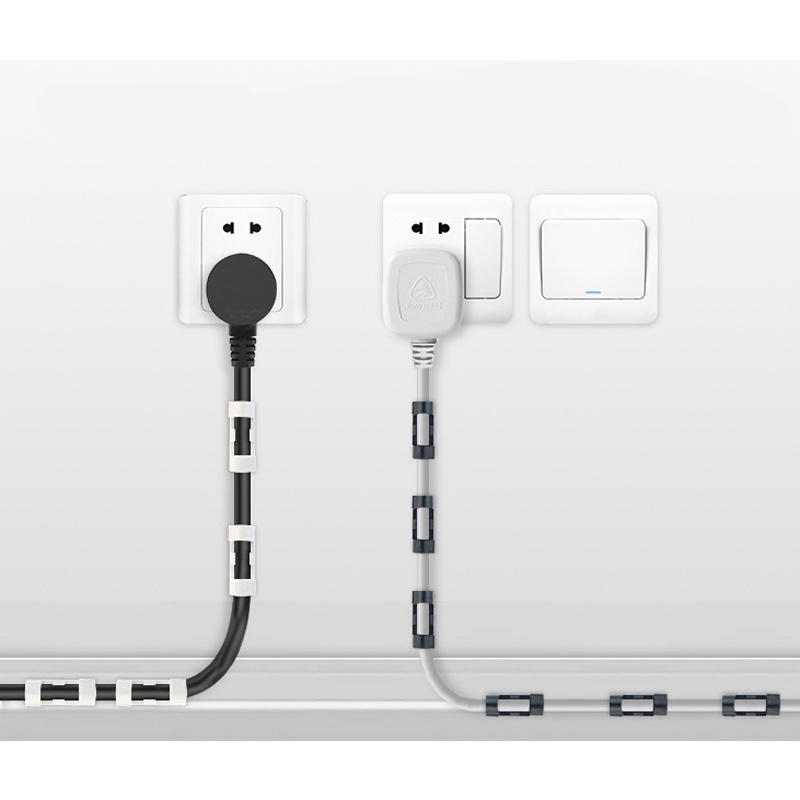 Combo 20 Nẹp Dây Điện Dán Tường Siêu Dính