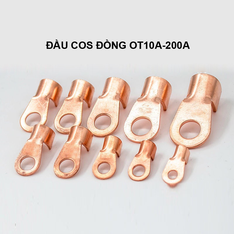 Đầu COS Đồng OT nối dây cỡ nhỏ cỡ lớn đủ Ampe