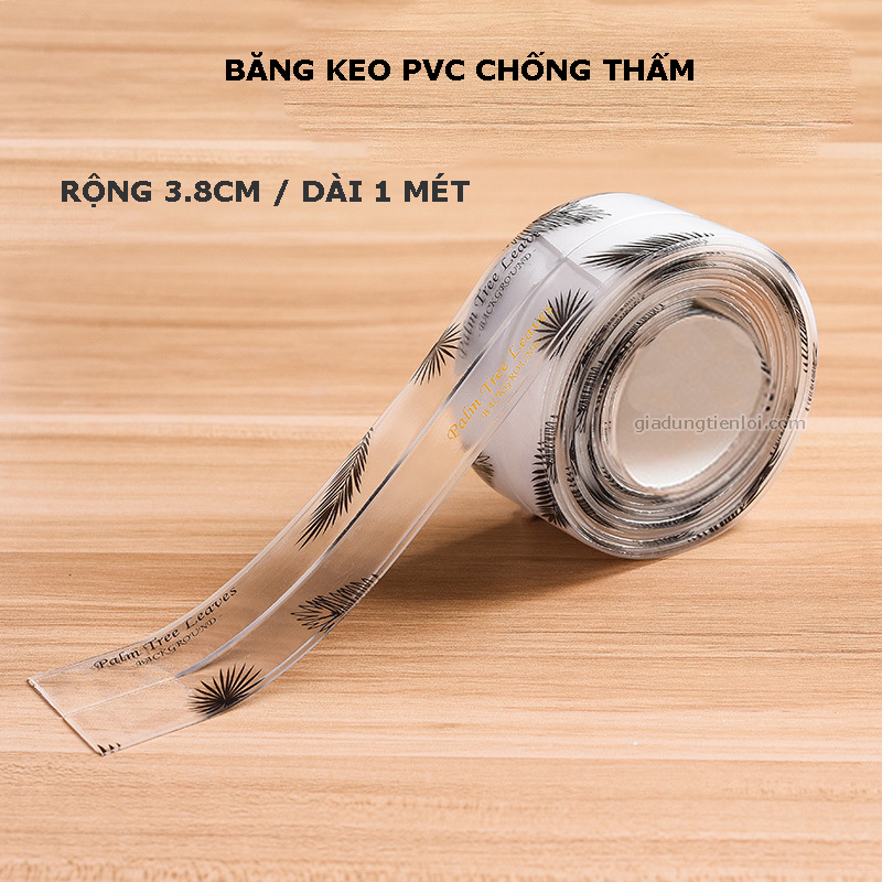 Băng keo PVC rộng 3.8CM chống thấm và chống nấm mốc nhà bếp