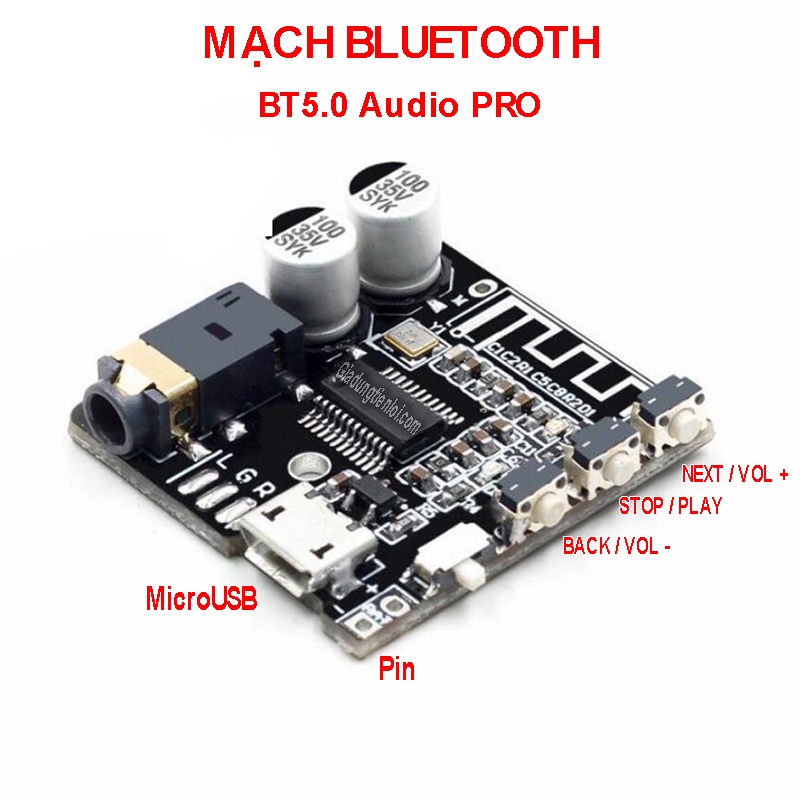 Bảng mạch thu tín hiệu MP3 Bluetooth 5.0 mạch giải mã âm thanh không dây