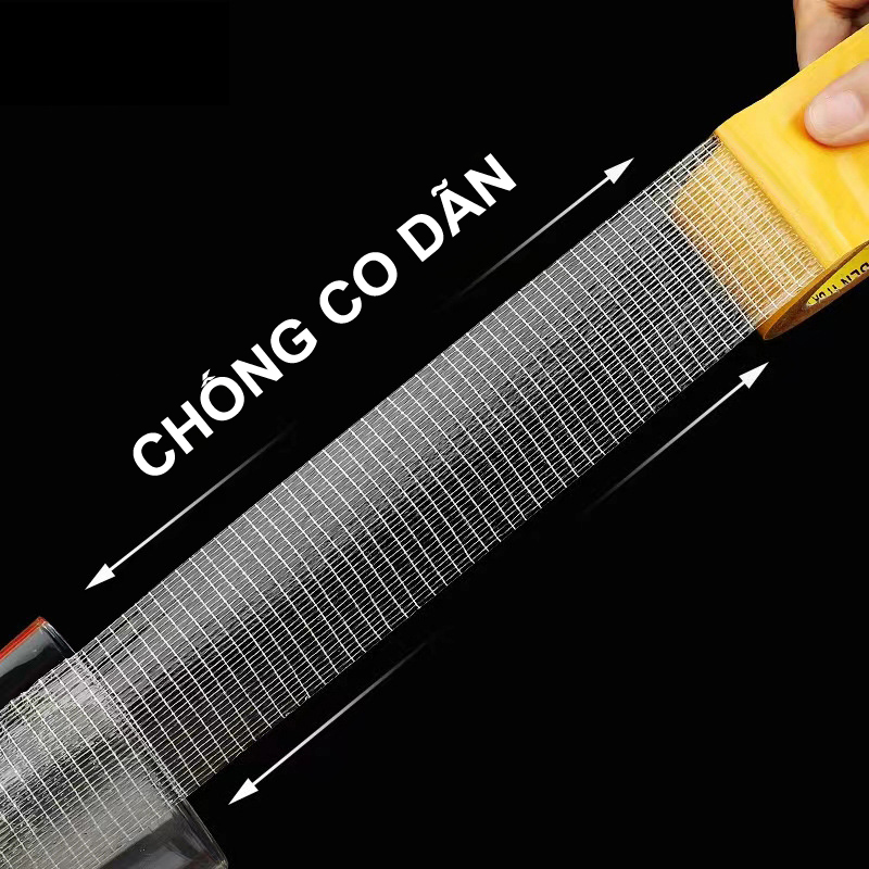 Băng keo SỢI THỦY TINH 2 mặt siêu bền - băng keo lưới 2 mặt dán thảm