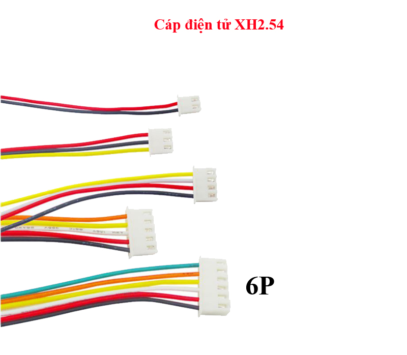 Cáp điện tử XH2.54 2P/3P/4P/6P/8P/10P/12P dài 20CM