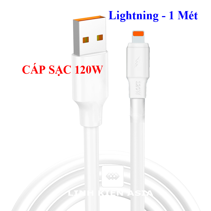 Dây cáp sạc nhanh 120W, cáp dữ liệu dây to tương thích với nhiều thiết bị và điện thoại