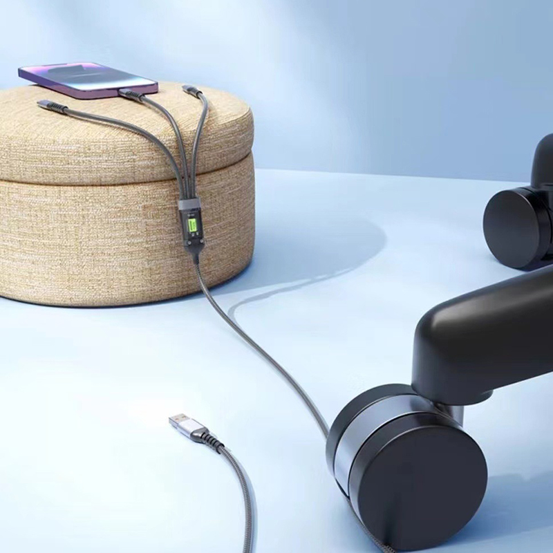 Cáp sạc nhanh 3 trong 1 kết nối được dữ liệu - dây sạc 100W