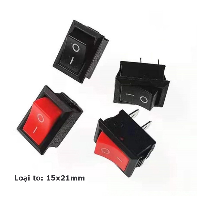 Công tắc rocker KCD1 6A 250V 15x21mm