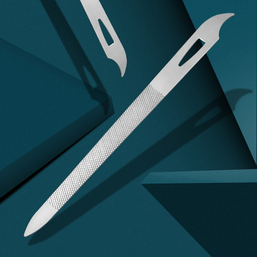 Dụng cụ làm móng, dũa móng tay bằng lưới thép vảy cá không gỉ hai mặt