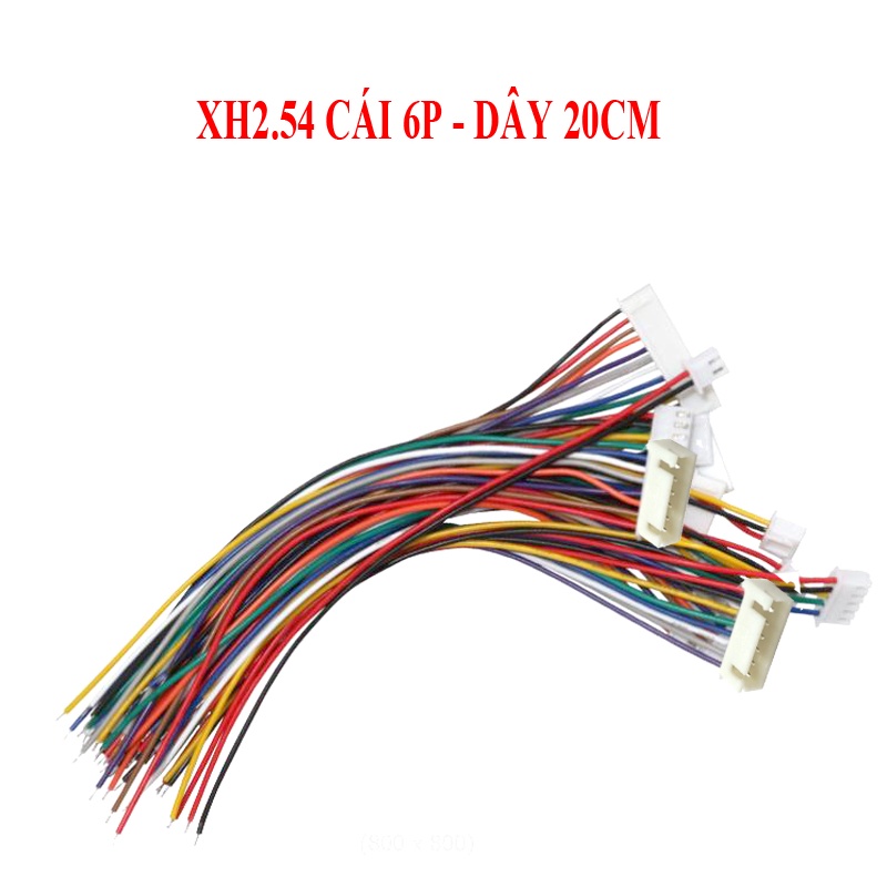 Cáp điện tử XH2.54 2P/3P/4P/6P/8P/10P/12P dài 20CM