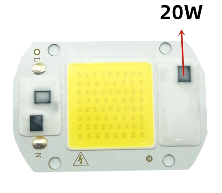 Chip led COB 30W-50W gắn đèn pha điện áp 220V