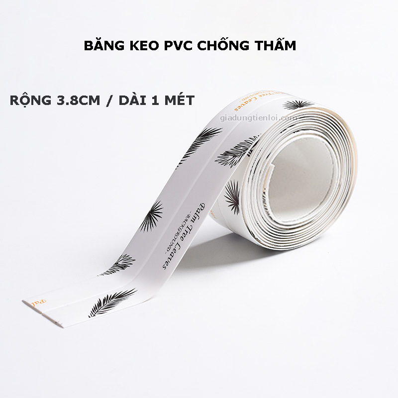 Băng keo PVC rộng 3.8CM chống thấm và chống nấm mốc nhà bếp