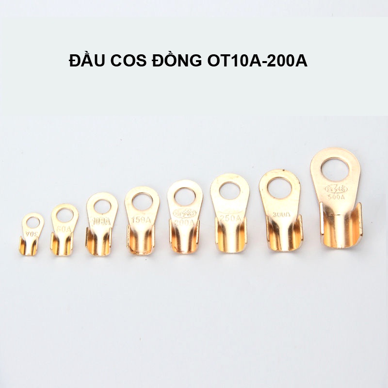 Combo 5/10 Đầu COS Đồng OT nối dây cỡ nhỏ cỡ lớn đủ Ampe