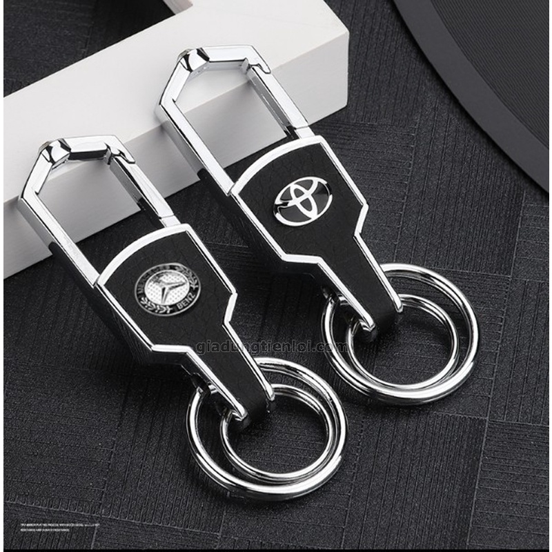 Móc treo chìa khóa có logo thương hiệu ôtô, xe hơi, xe máy cao cấp, không gỉ