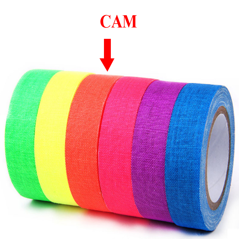Băng keo UV huỳnh quang rộng 15mm dài 5m trang trí phòng, sân khấu