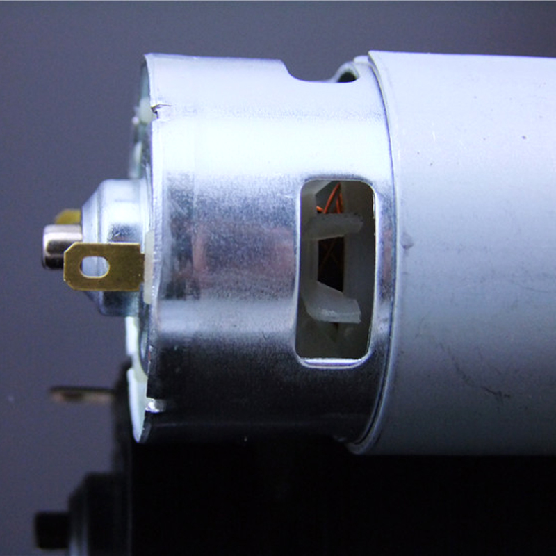 Động cơ 775 mạnh mẽ trục tròn có bạc đạn và quạt tản nhiệt - điện áp DC 12-30V