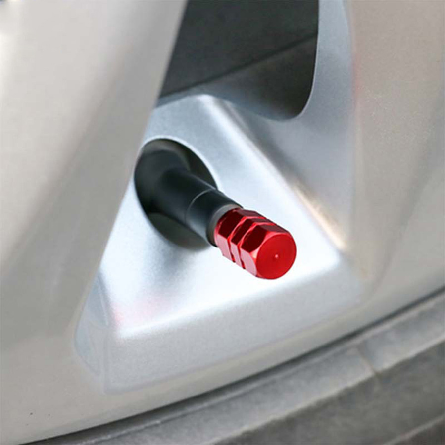 Combo 4 nắp bảo vệ trang trí van ô tô xe hơi hợp kim nhôm