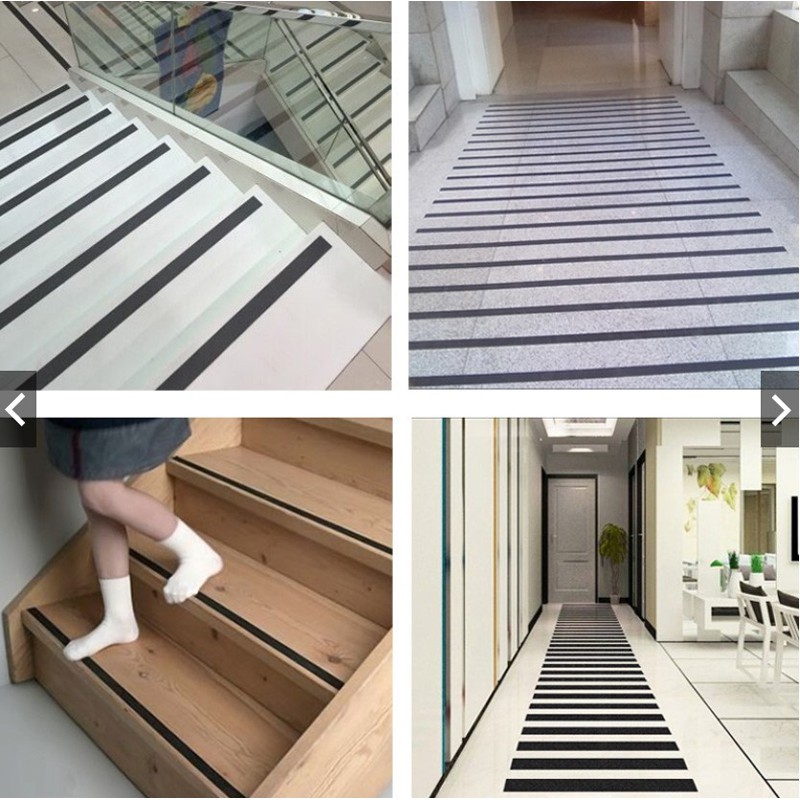 Cuộn băng keo CHỐNG TRƯỢT TRONG SUỐT, TRẮNG 5Mx5CM cho cầu thang - dán nền chống trơn trượt 5 mét