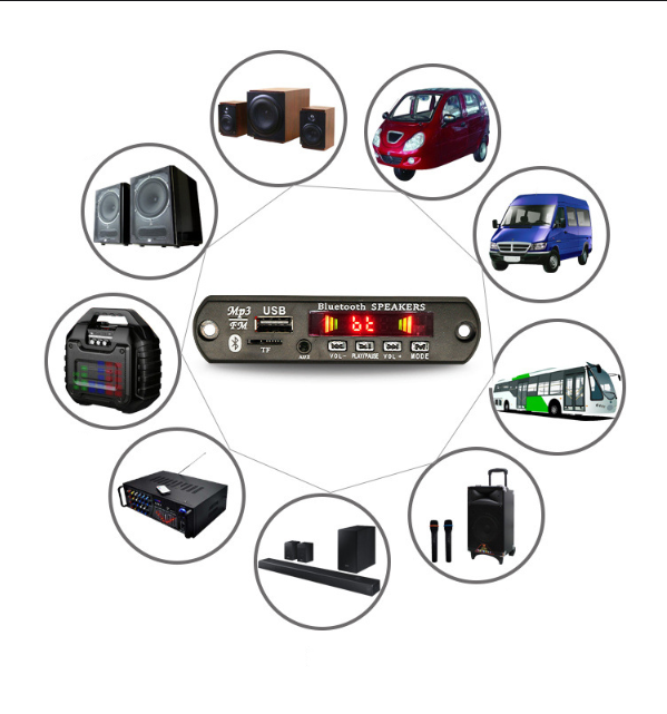 Bảng mạch giải mã âm thanh MP3 Bluetooth chất lượng lossless có điều khiển từ xa