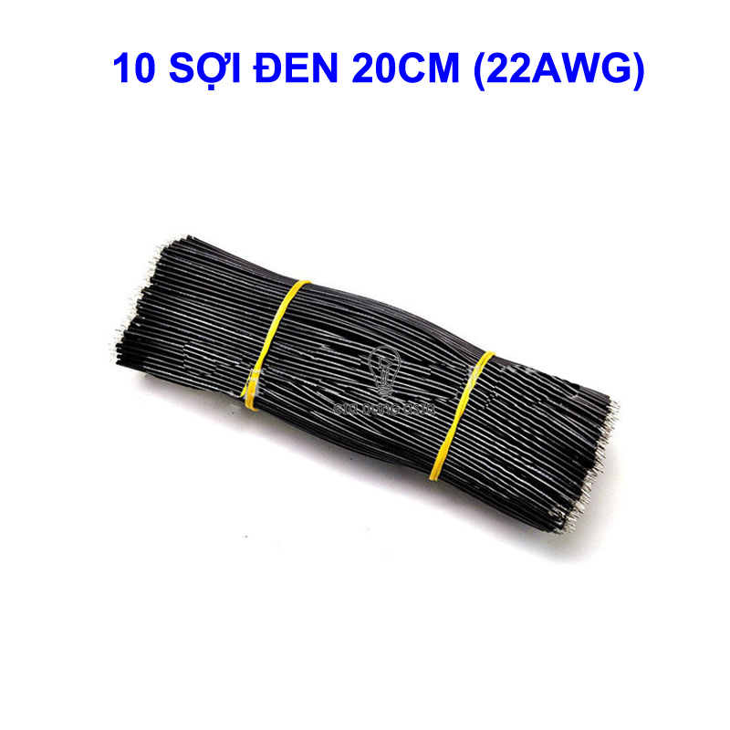 Combo 10 dây 22AWG kết nối mạch điện tử 20cm tráng thiếc 2 đầu