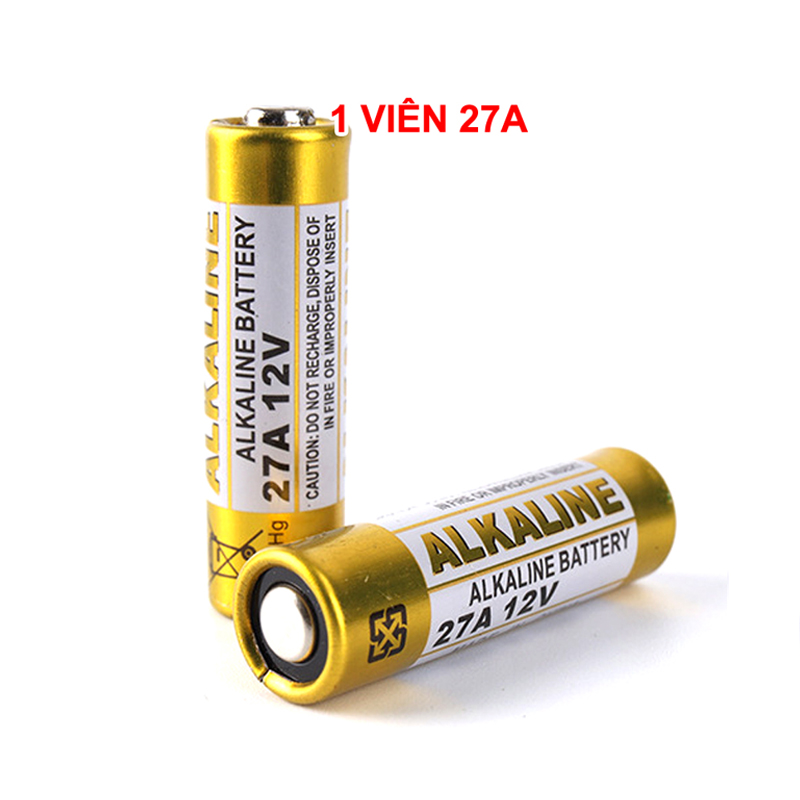 Pin ALKALINE 23A 27A 12V - pin chìa khóa điện, điều khiển cửa cuốn, chuông cửa, báo động