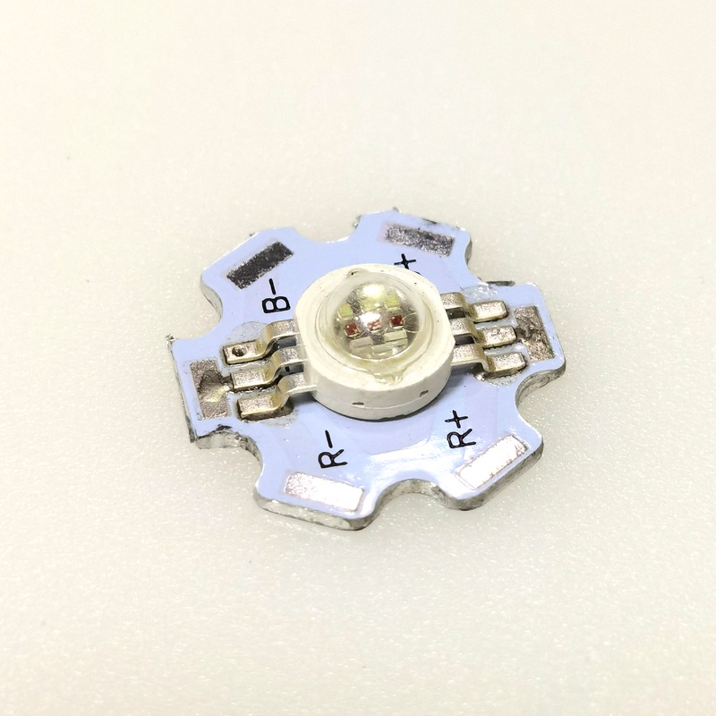 Chip led luxeon 3W-9W RGB 6 chân, led 3 in 1 siêu sáng