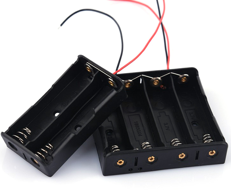 Đế gắn pin 18650 SONG SONG - khay đựng pin có dây - đế lò xo gắn pin 1/2/3/4 cell li-ion