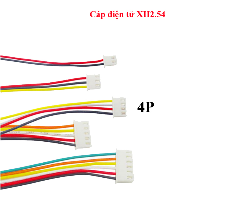 Cáp điện tử XH2.54 2P/3P/4P/6P/8P/10P/12P dài 20CM