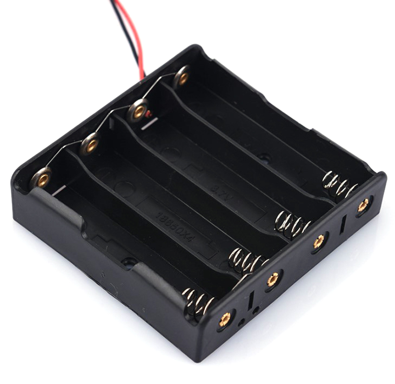 Đế gắn pin 18650 SONG SONG - khay đựng pin có dây - đế lò xo gắn pin 1/2/3/4 cell li-ion