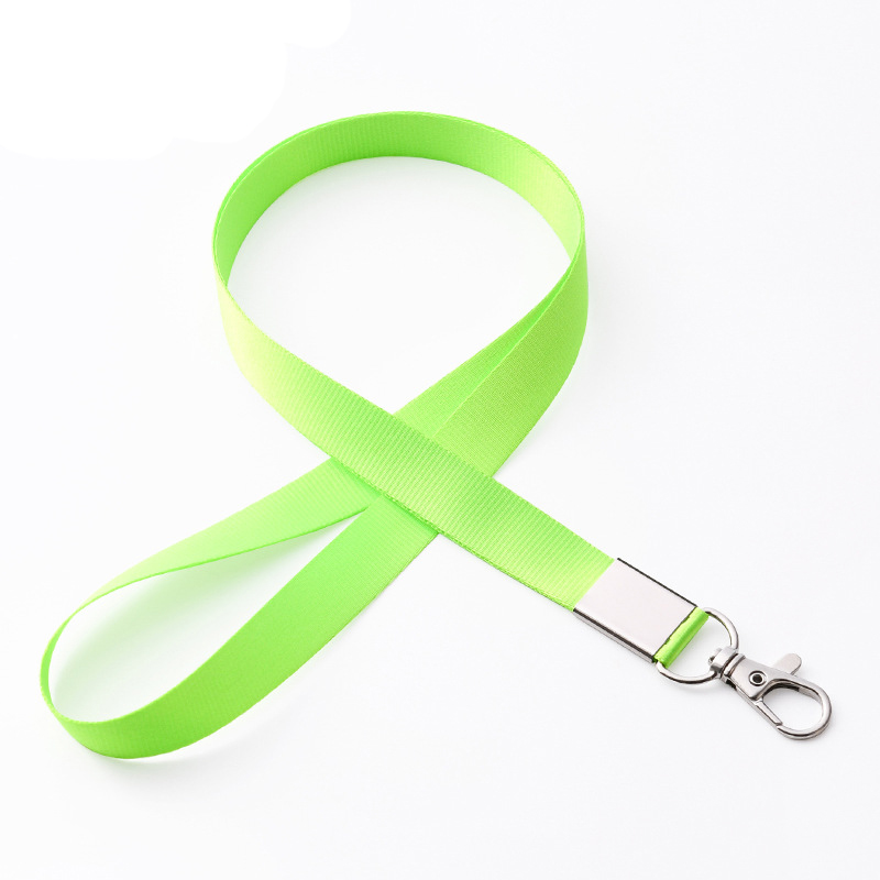 Dây Đeo Thẻ Lụa rộng 1.5cm Kèm Móc Khóa Tiện Lợi (Không Bao Gồm Bảng Tên)