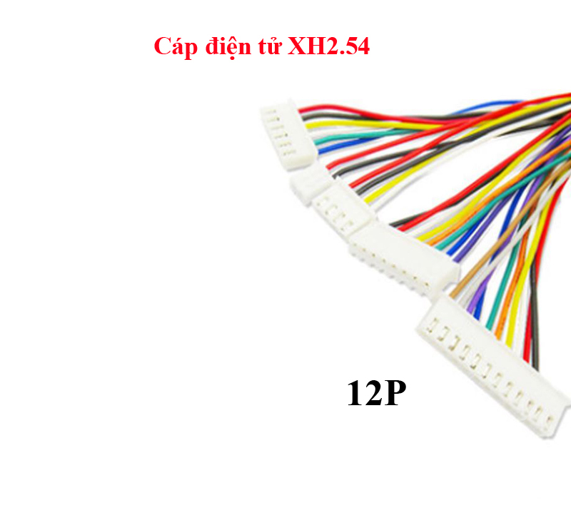 Cáp điện tử XH2.54 2P/3P/4P/6P/8P/10P/12P dài 20CM