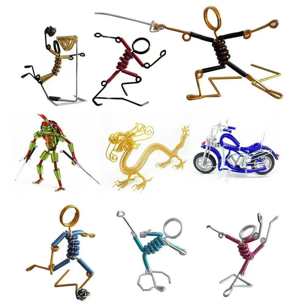 Cuộn 5 mét dây nhôm uốn làm mỹ thuật handmade màu sắc đa dạng