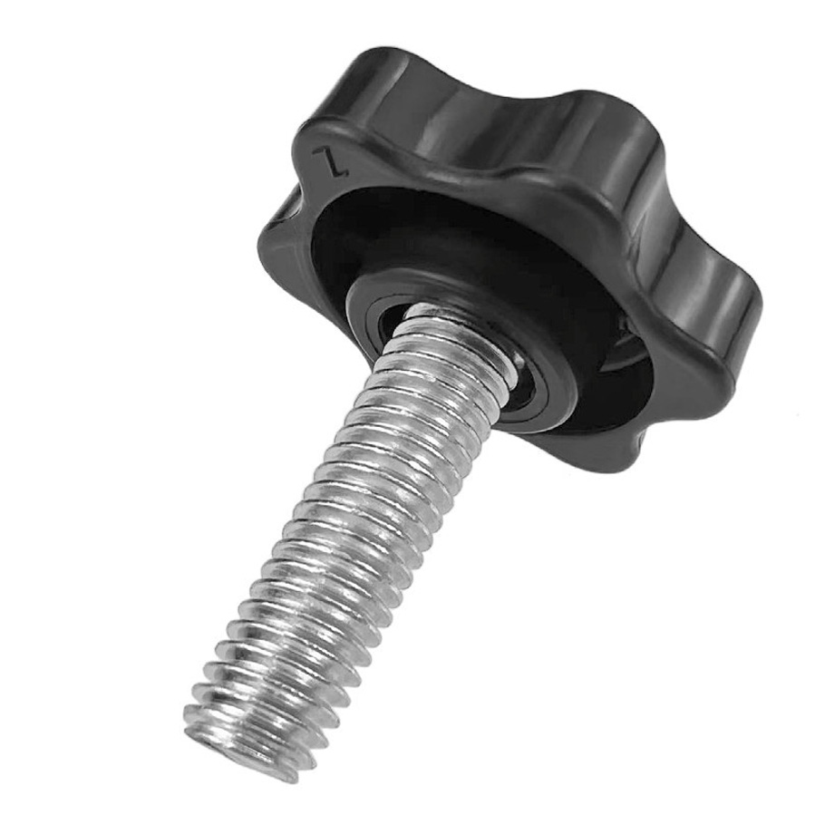 Vít dài đầu nhựa cánh hoa vặn tay ren M4 M5 M6 M8 inox