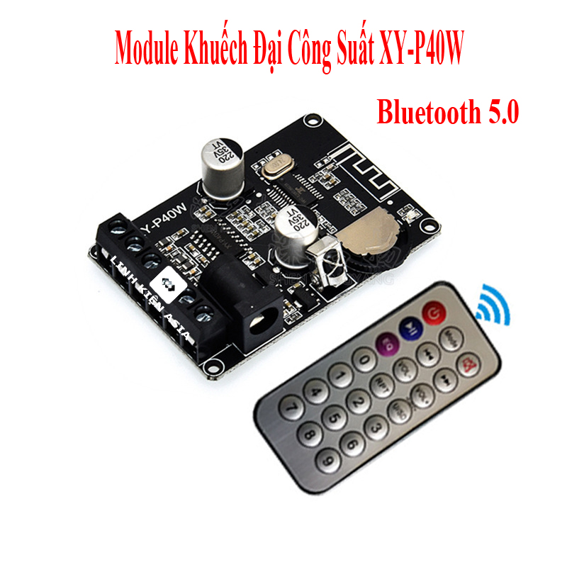 Mạch khuếch đại XY-P40W tích hợp Bluetooth có remote 40W * 2 kênh