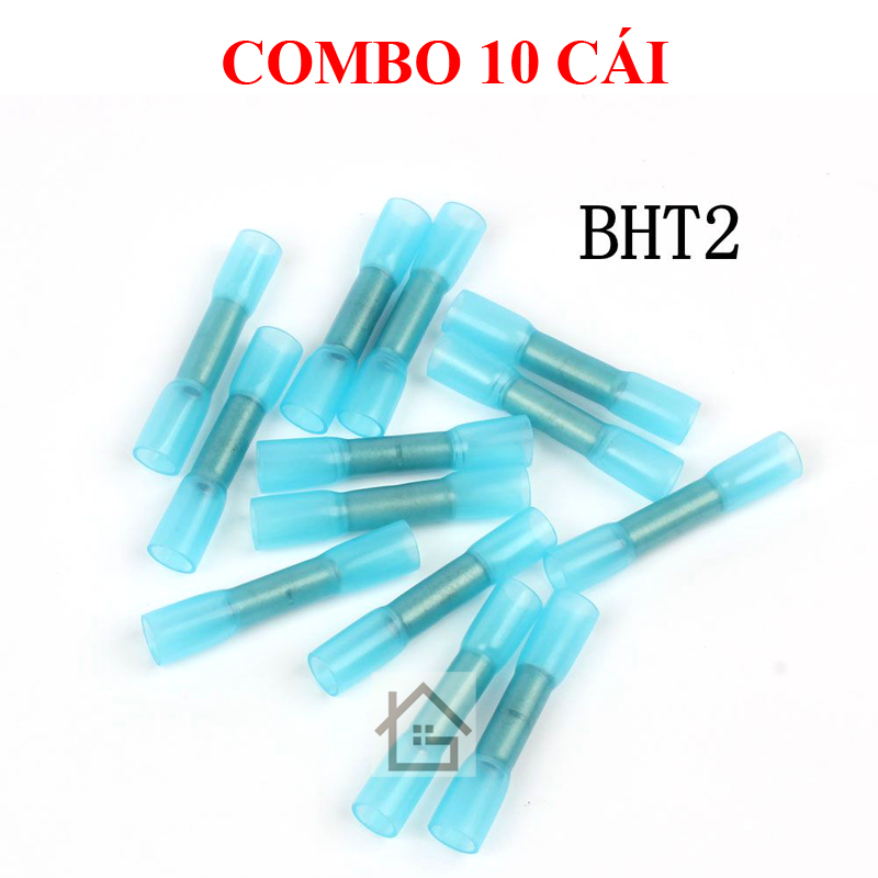 Combo 10 đầu cos BHT ép lạnh nối dây điện nhanh - co nhiệt chống thấm nước