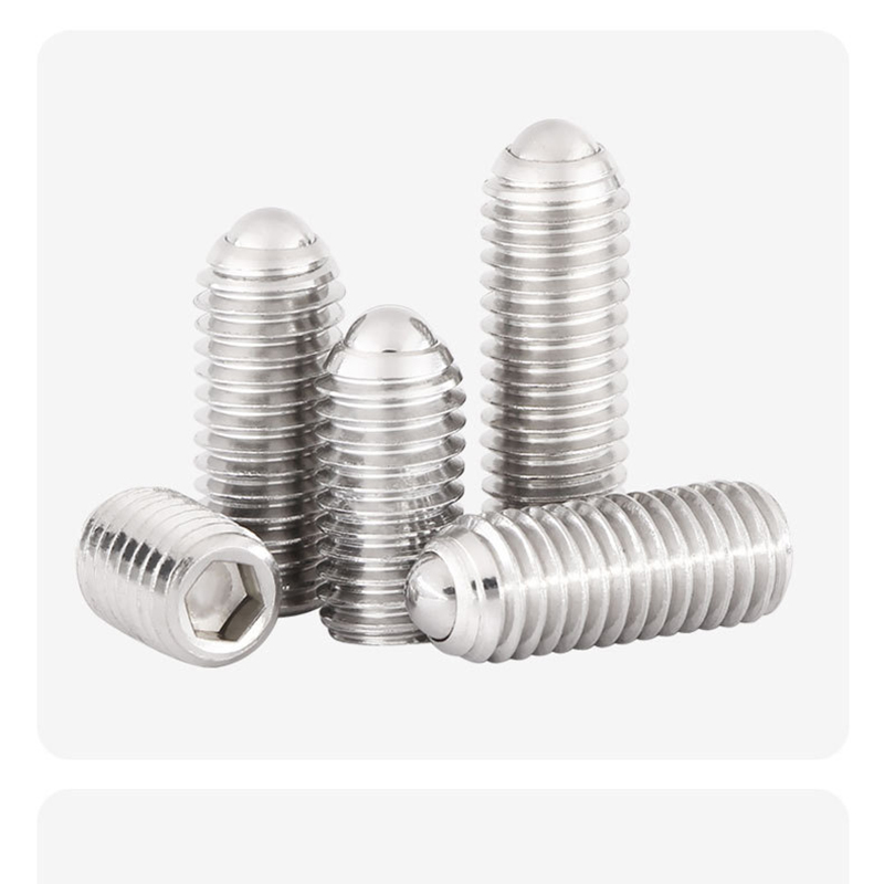 Vít tròn ĐẦU BI inox 304 đuôi lục giác trong ren ngoài bằng thép không gỉ