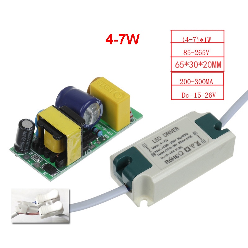 Nguồn tăng phô đèn led 3W đến 18W (Led Driver) đèn chiếu sáng âm trần