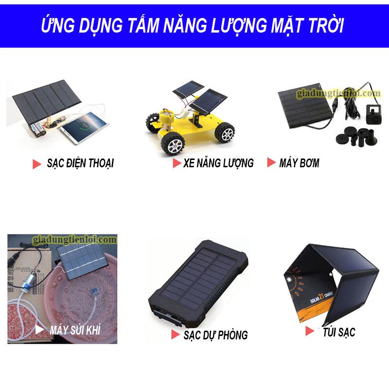 Tấm Pin Năng Lượng Mặt Trời nạp điện 1V/2V/3V/6V solar panel mini