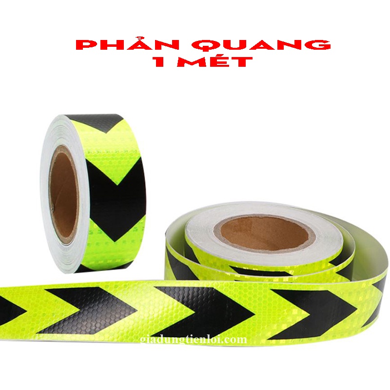Decal PHẢN QUANG cảnh báo dán xe đạp, xe máy, ô tô, xe tải 1 mét PHẢN QUANG