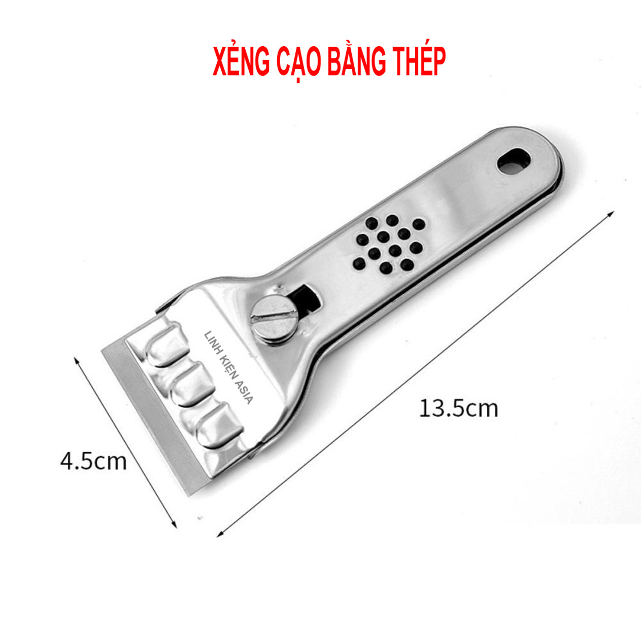 Xẻng cạo vệ sinh bếp, nền nhà, khử băng tủ lạnh bằng thép đa năng