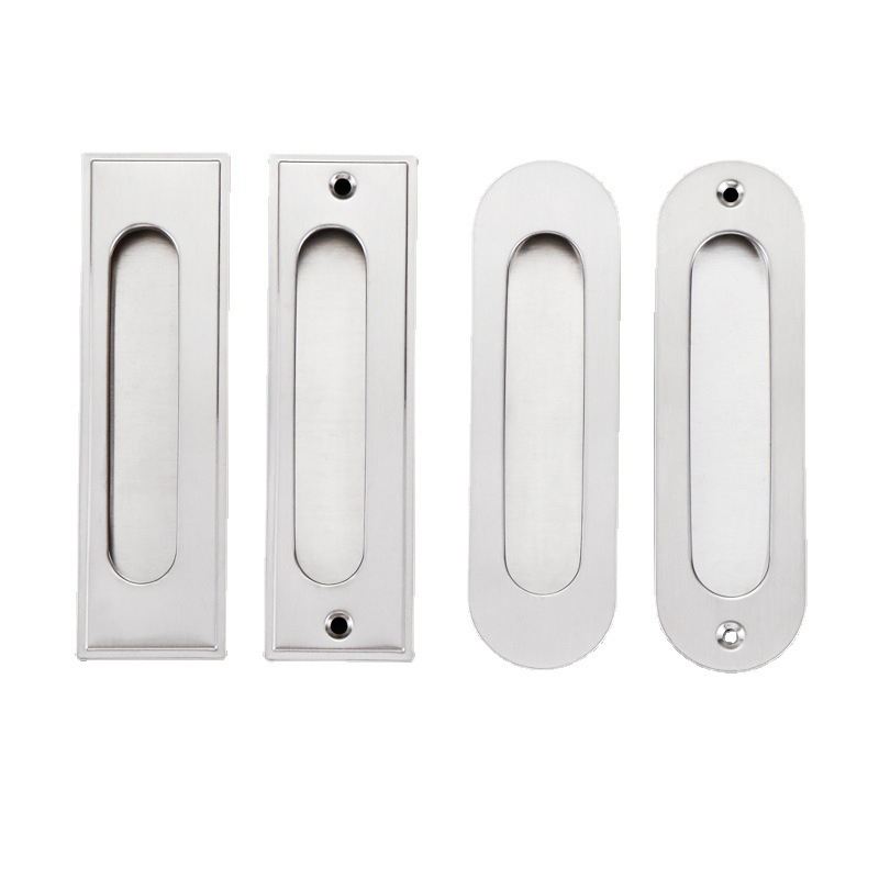 Tay nắm âm cửa tủ quần áo, cửa kéo tròn và dài bằng thép không gỉ