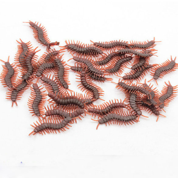 Combo 10 côn trùng gián hoặc rết - Đồ chơi mô phỏng gián bằng nhựa